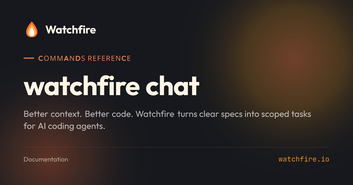 watchfire chat | Watchfire Docs