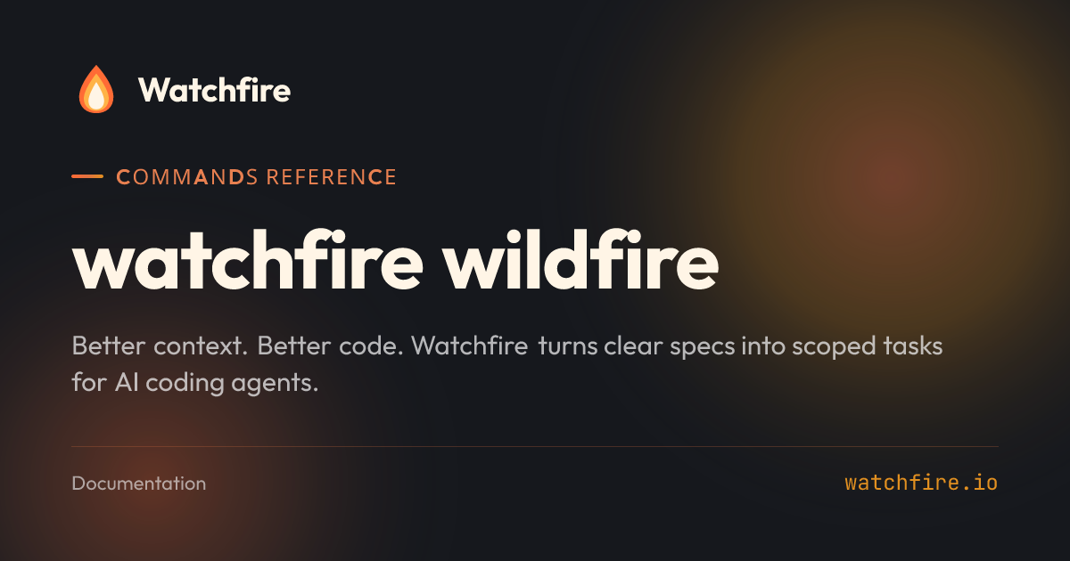 watchfire wildfire | Watchfire Docs