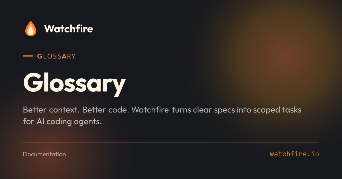 Glossary | Watchfire Docs